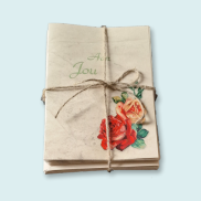 Eco briefpapier Vintage